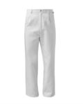 Food trousers, classic model, snap button closure, white color, CE certified SI12PA0046.BI