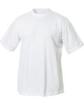 T-shirt, ribbed collar with elastane, color white X-F61082.BI