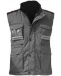 Women multi-pocket vest, plastic zip with metal slider, side vents, color royal blue  PAFLIGHTLADY.SM