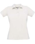 Women short sleeved polo shirt, two matching buttons, color royal blue  X-CPW455.BIANCO